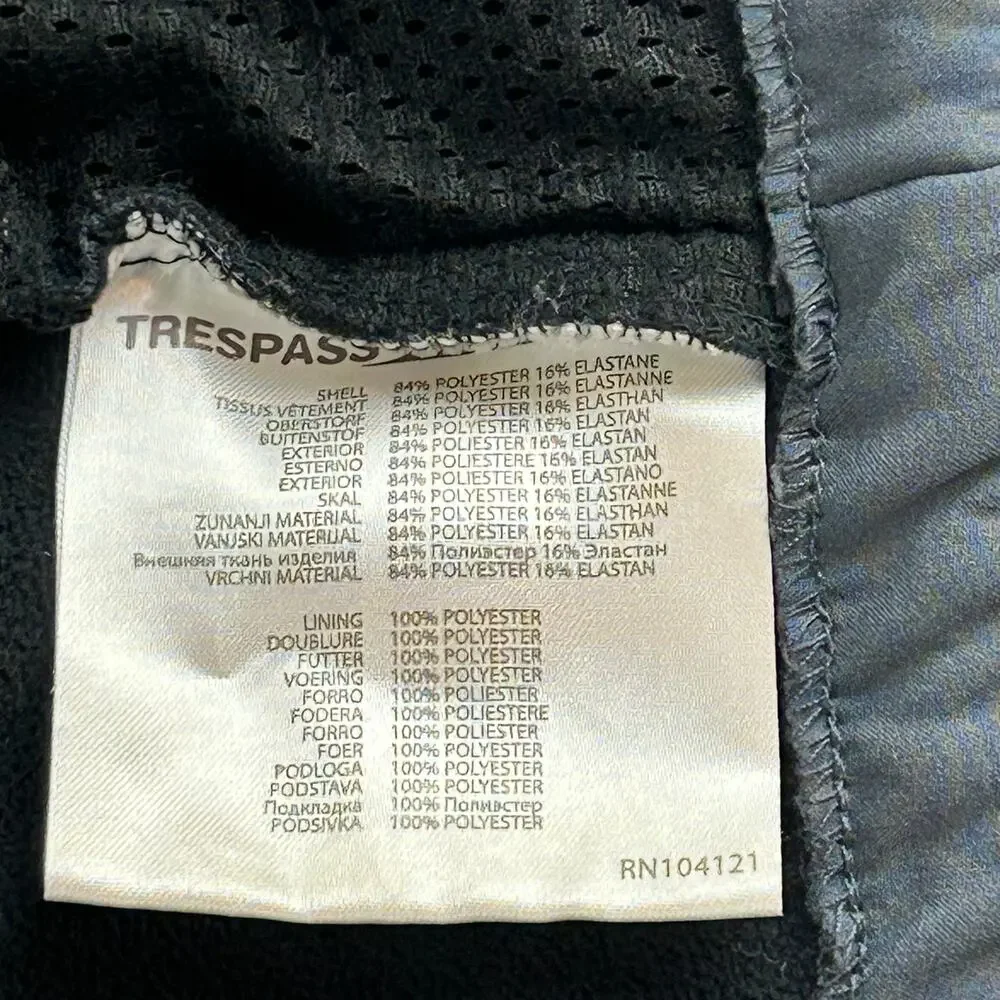 Tresspass Men Jacket Size XL Bluish Gray Softshell Waterproof Windproof Outdoors